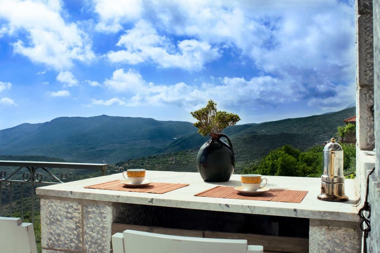 The Balcony Of Mani Villa Tseria Kültér fotó